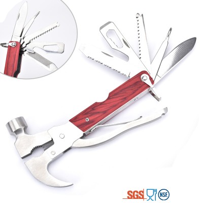 Portable fold kit stainless steel multi purpose claw hammer