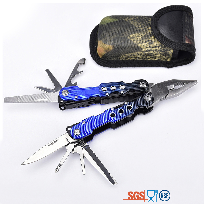 Top quality color stainless steel folded multitool with AUTO lock